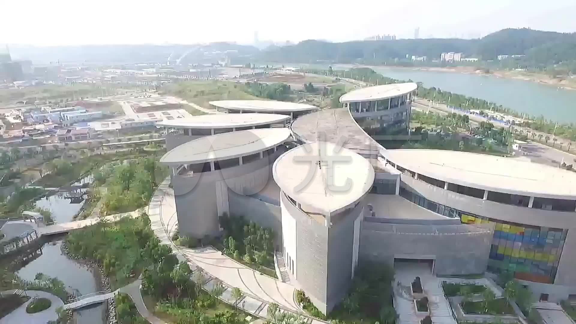 南宁新博物馆五象新区_1920x1080_高清视频素材下载(编号:2763583)