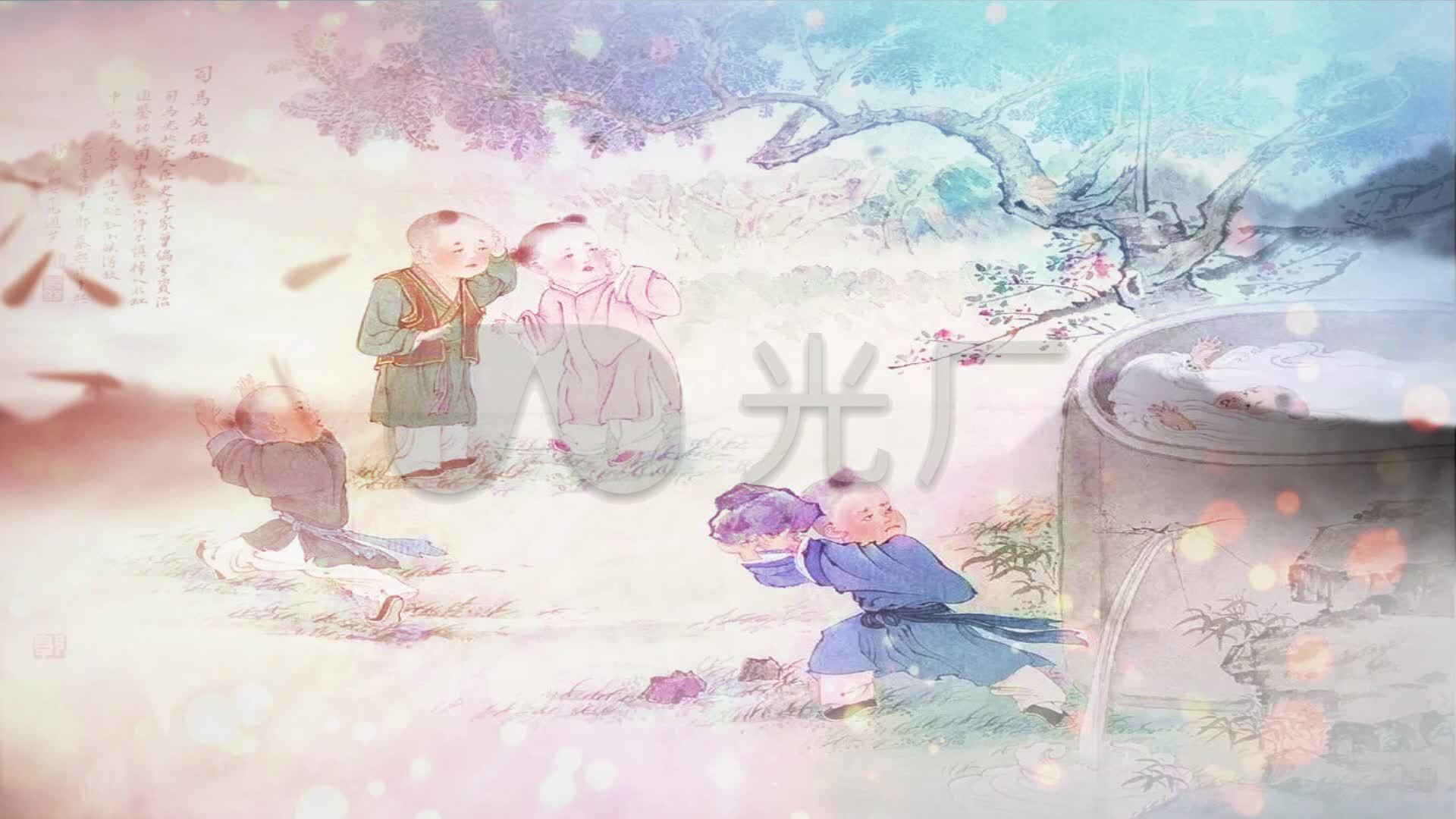 司马光砸缸led背景视频成品_1920x1080_高清视频素材