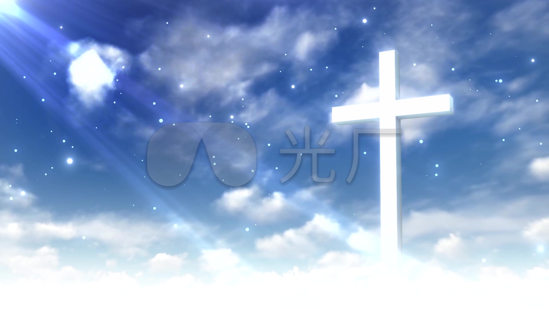神圣十字架天国福音循环视频背景_1920x1080_高清视频
