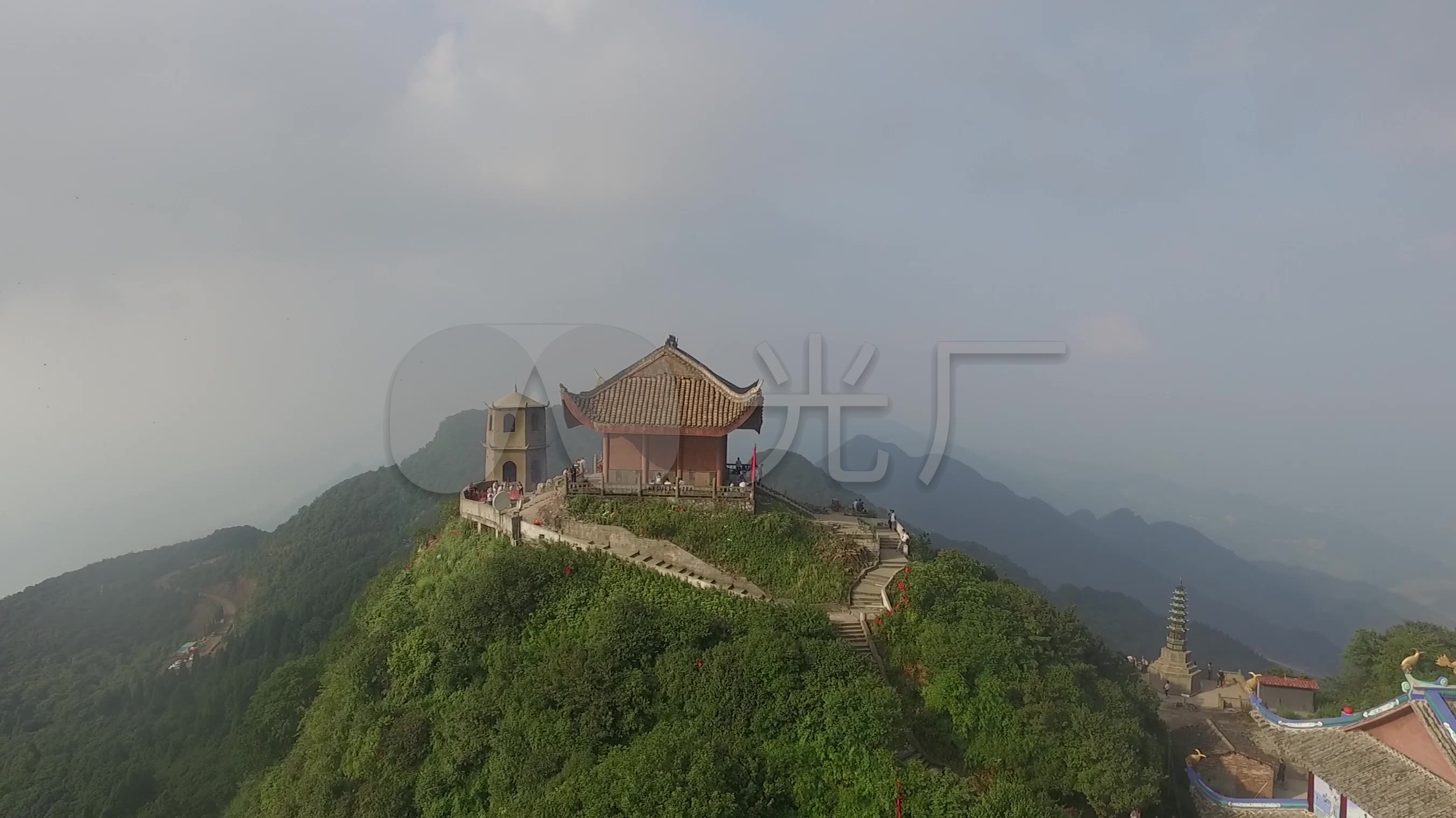 华蓥市华蓥山宝鼎航拍