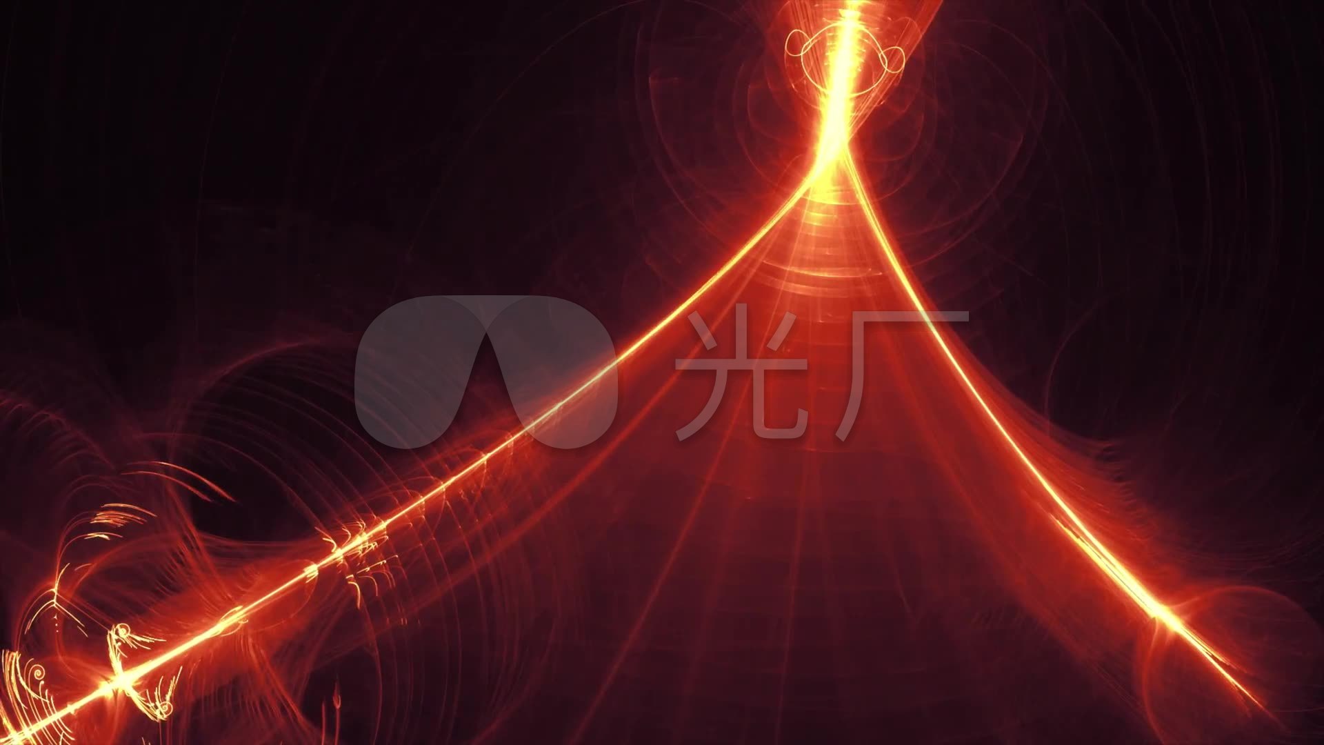 金色炫光线条遮罩背景