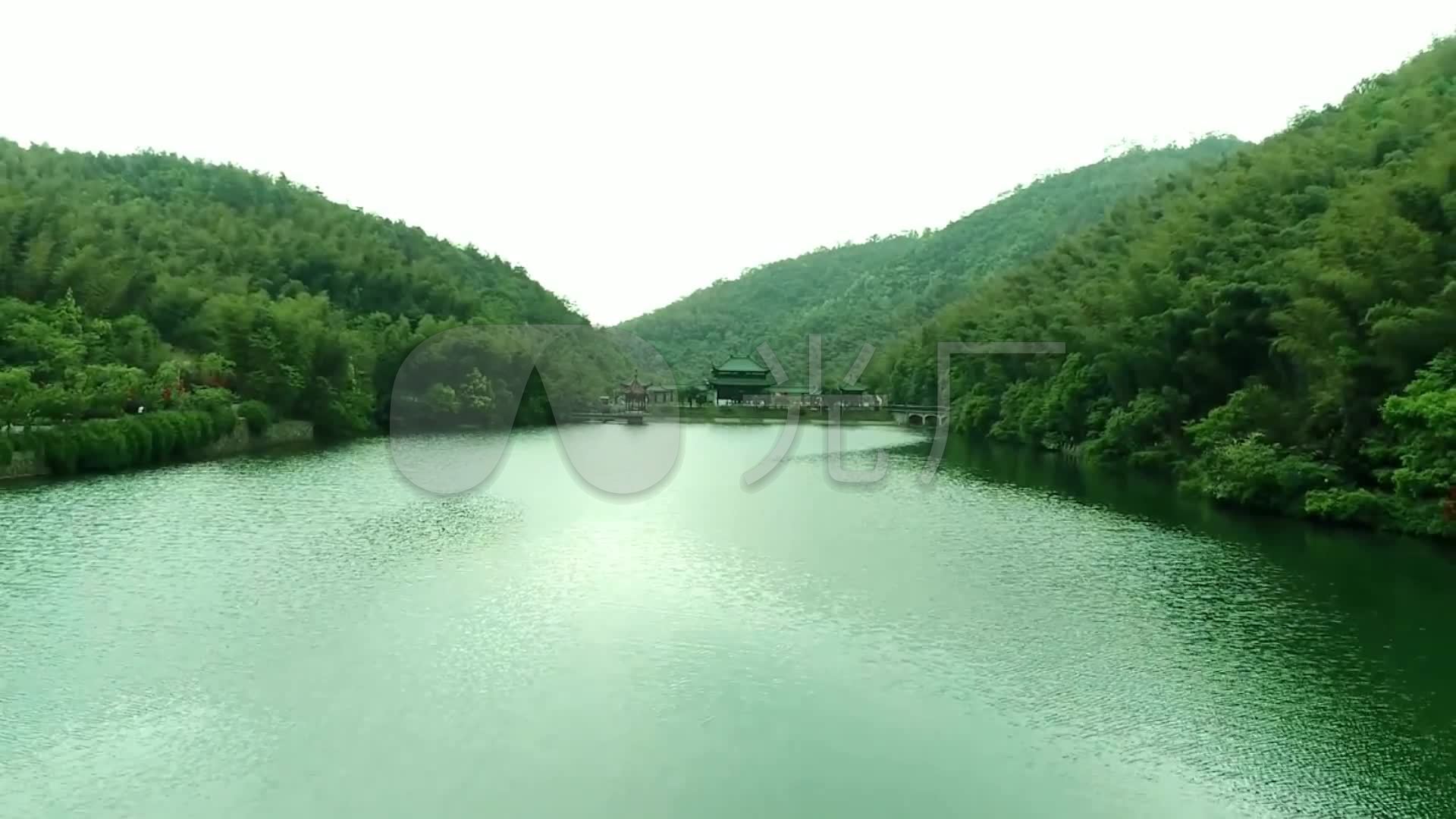 超清唯美竹林山水风景视频素材_1920x1080_高清视频
