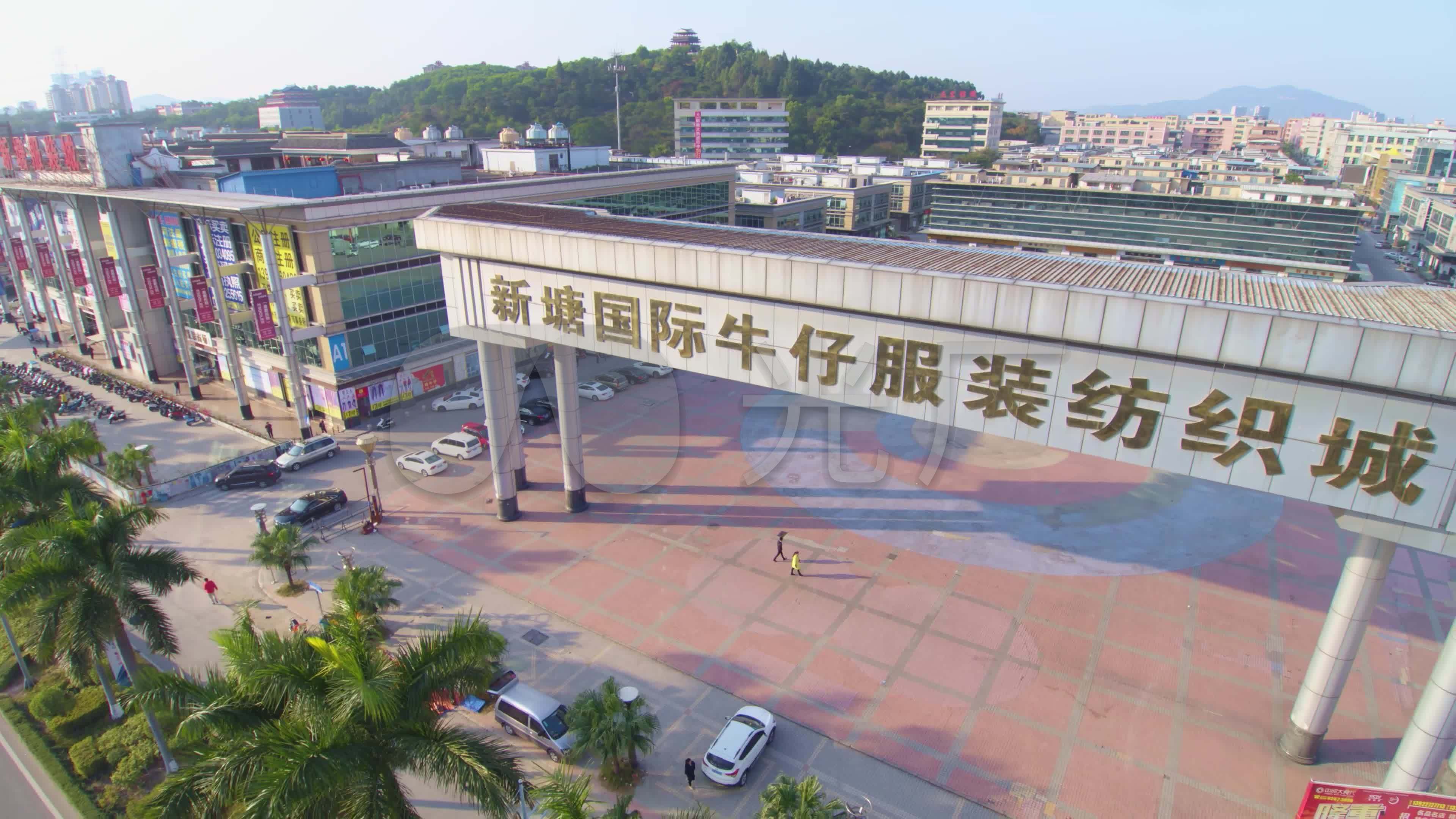 增城航拍-新塘牛仔城,仙村工业园_3840x2160_高清视频