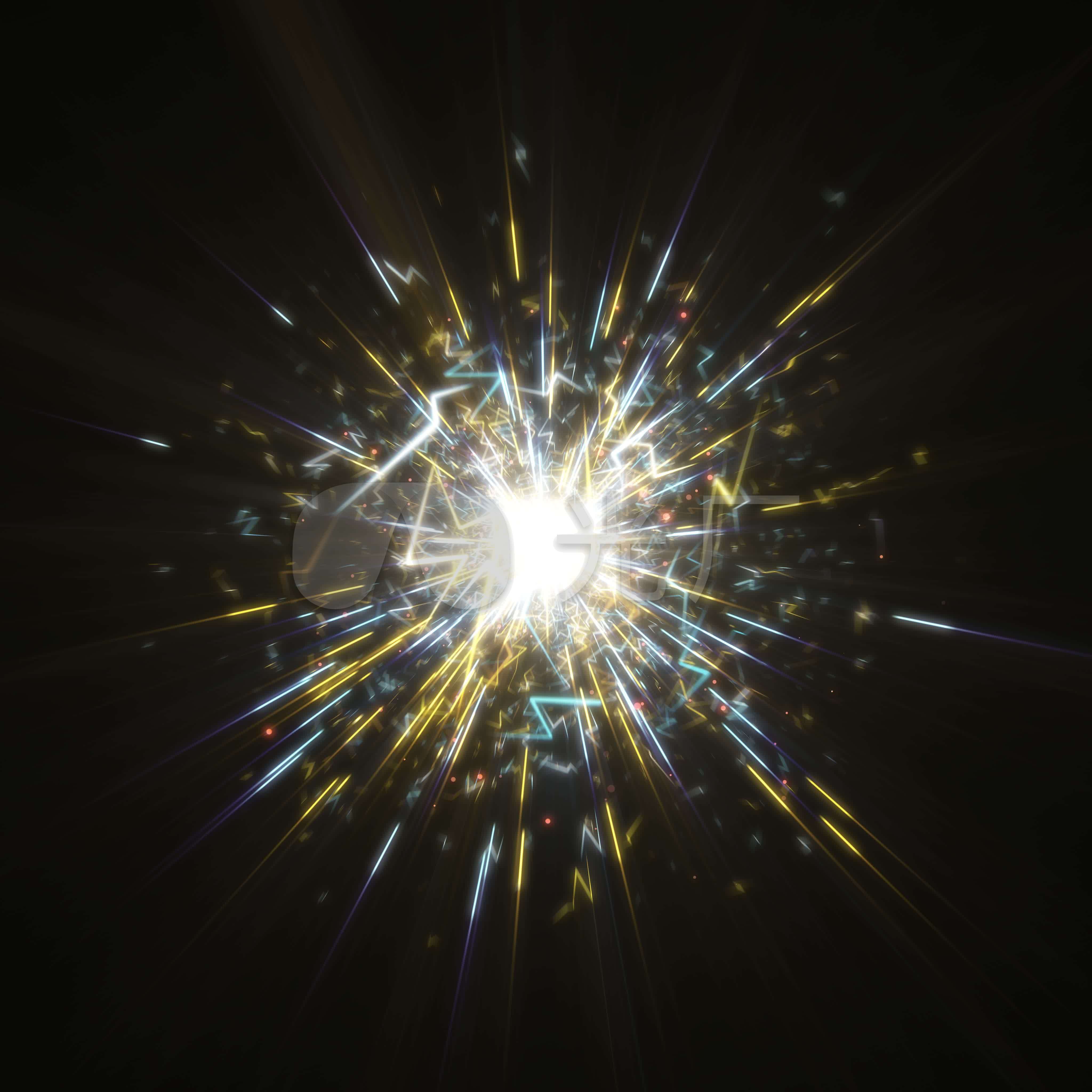 4k粒子闪电特效火星_4096x4096_高清视频素材下载(:)