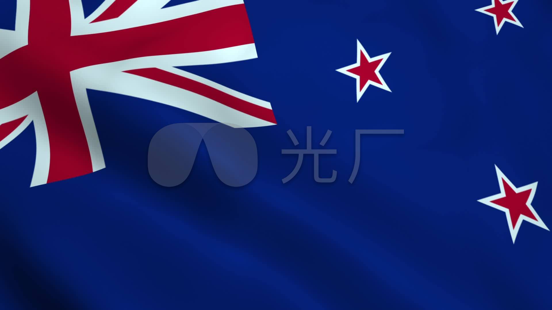 新西兰国旗旗帜视频素材_1920x1080_高清视频素材下载