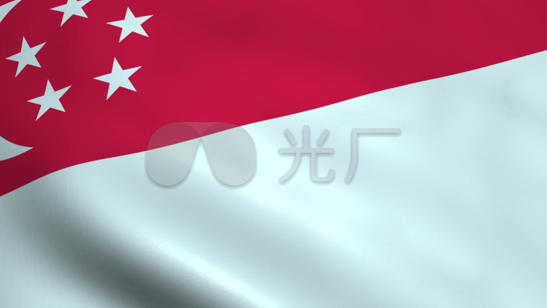 新加坡国旗旗帜视频素材_1920x1080_高清视频素材下载(编号:2794080)