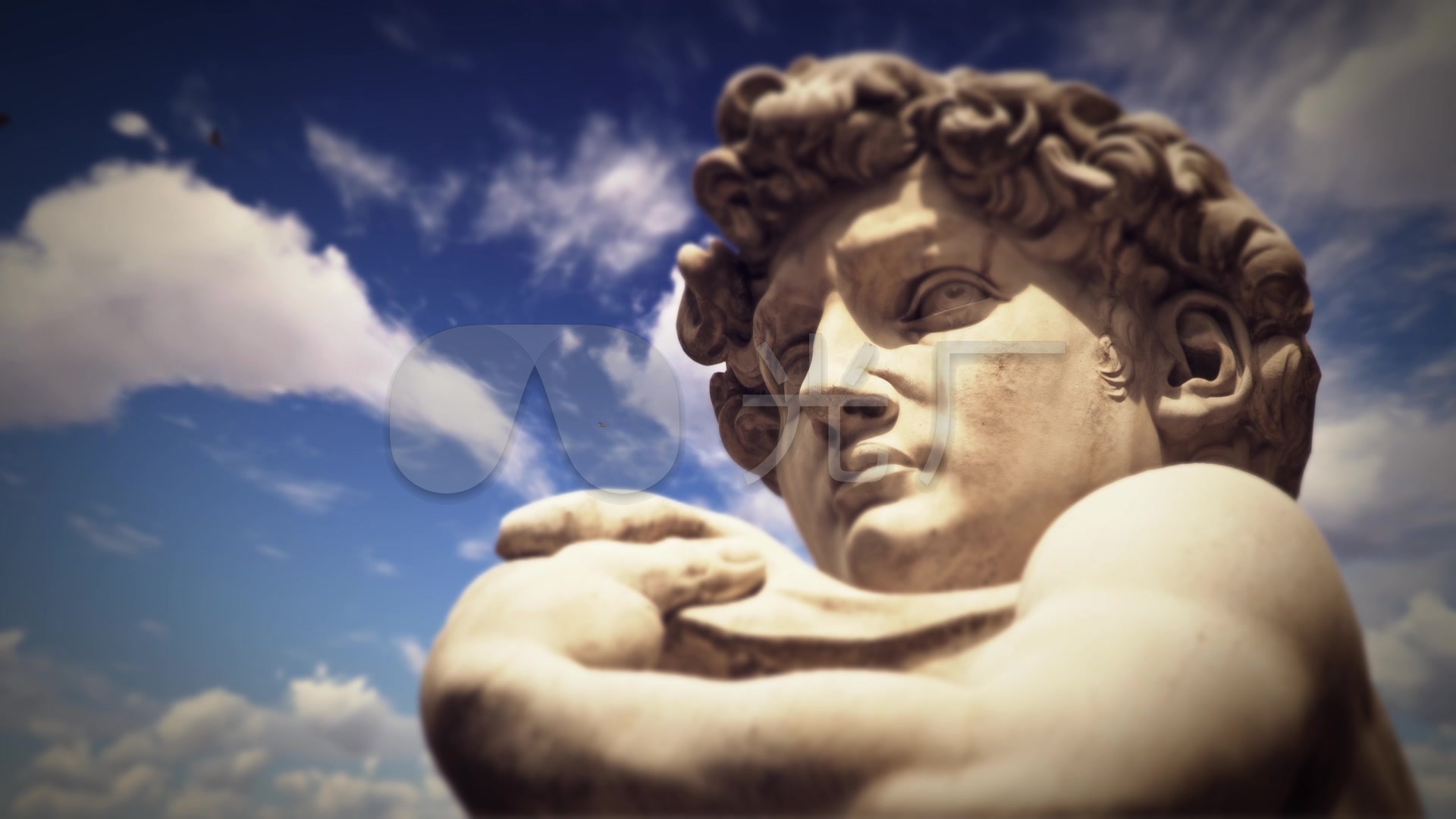 意大利雕像文艺复兴大卫雕像_1920x1080_高清视频素材