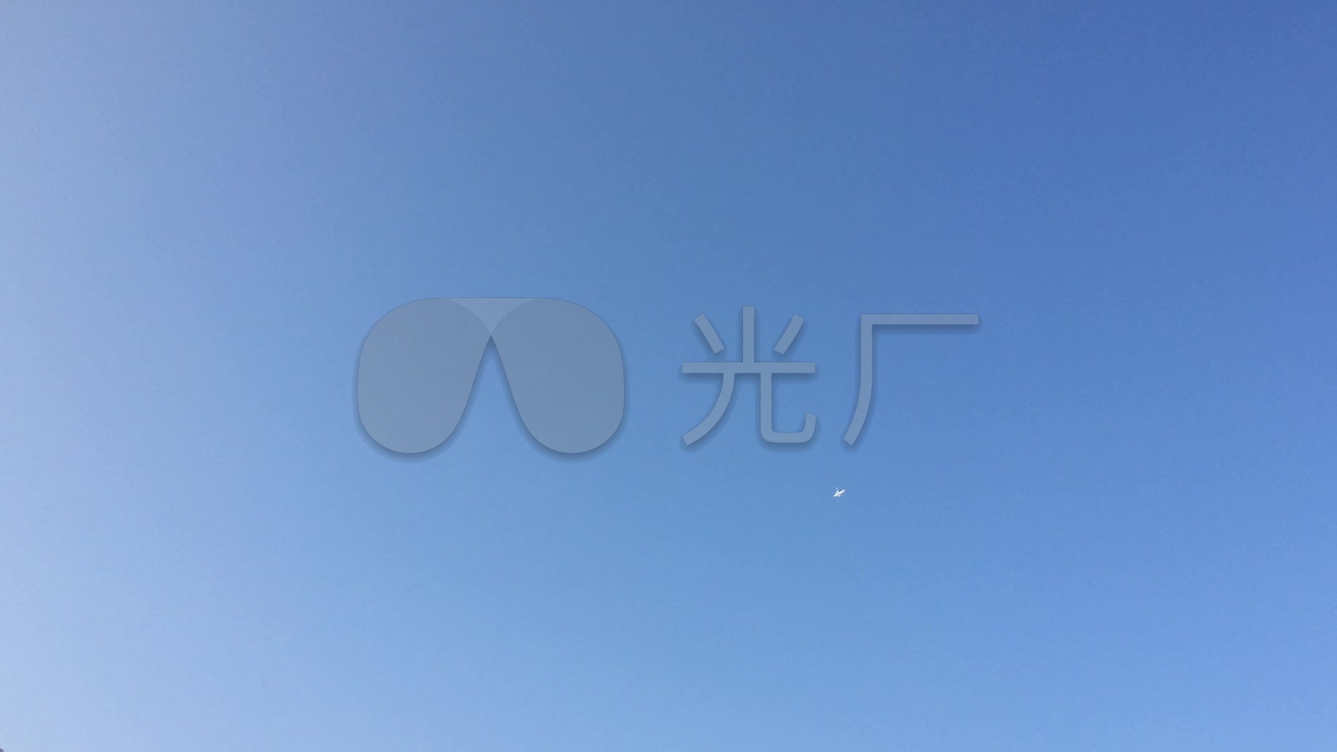 实拍 蓝天 飞机 客机 高请视频