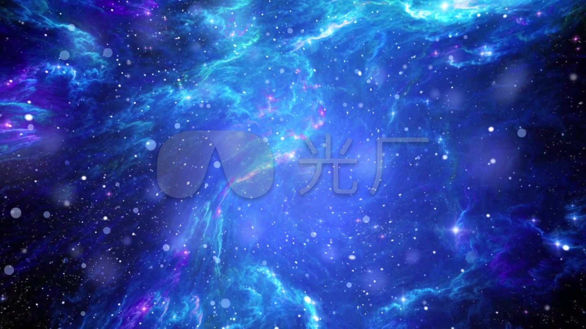 意境蓝色星河粒子星云_1920x1080_高清视频素材下载(编号:2801506)