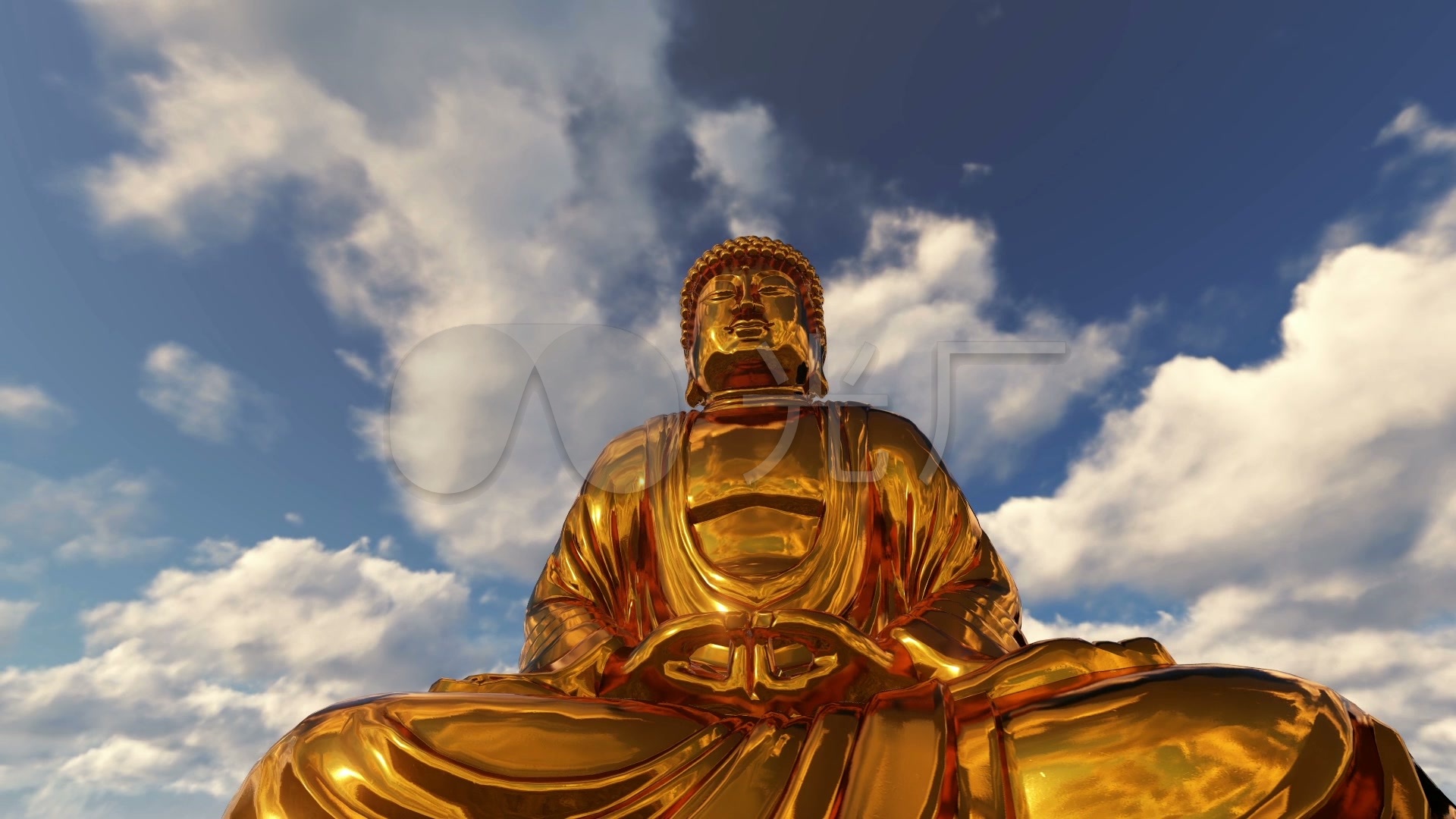 如来雕像雕塑佛教如来佛祖_1920x1080_高清视频素材