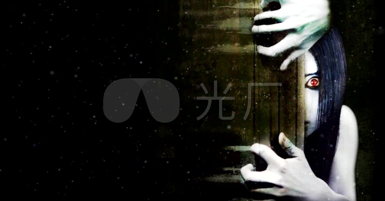 万圣节恐怖女鬼幽灵邪灵阴森