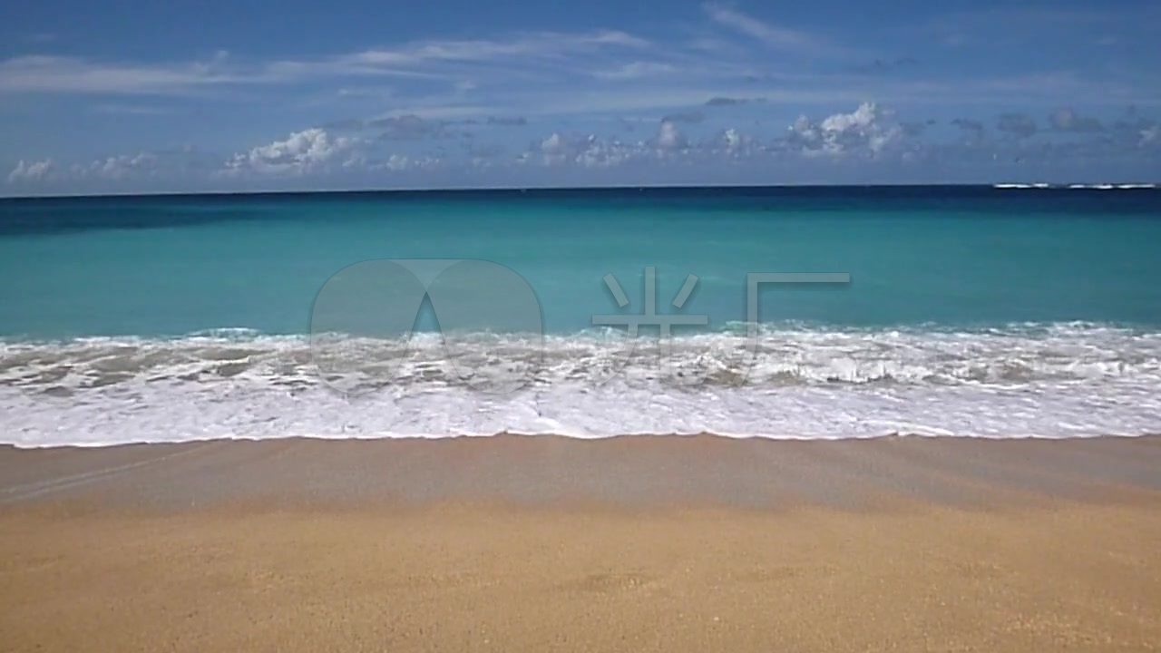 大海沙滩海滩海浪浪花_1280x720_高清视频素材下载(:)