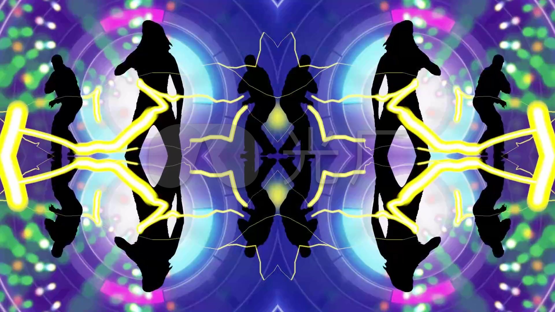 鬼步舞seve表演背景led动态视频素材_1920x1080_高清