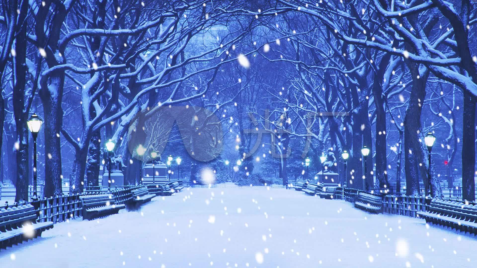 唯美雪夜