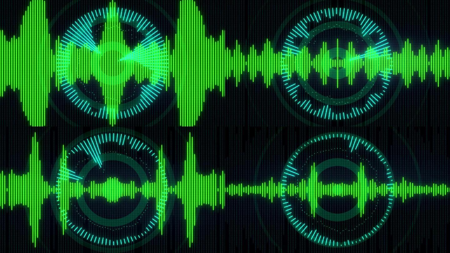 动感dj音乐背景音频可视化