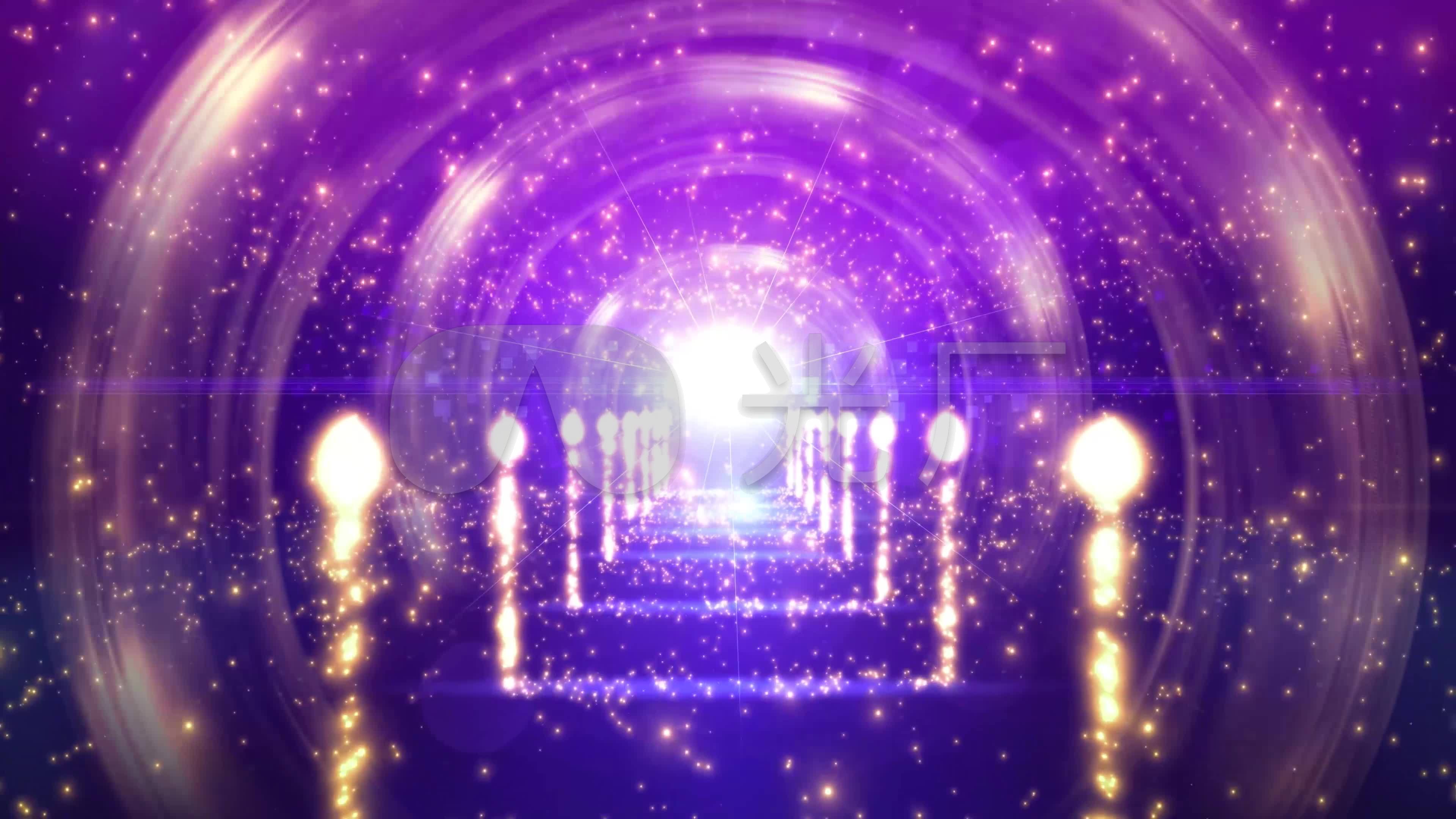 4k婚礼进行曲-粒子星光大道舞台背景_3840x2160_高清
