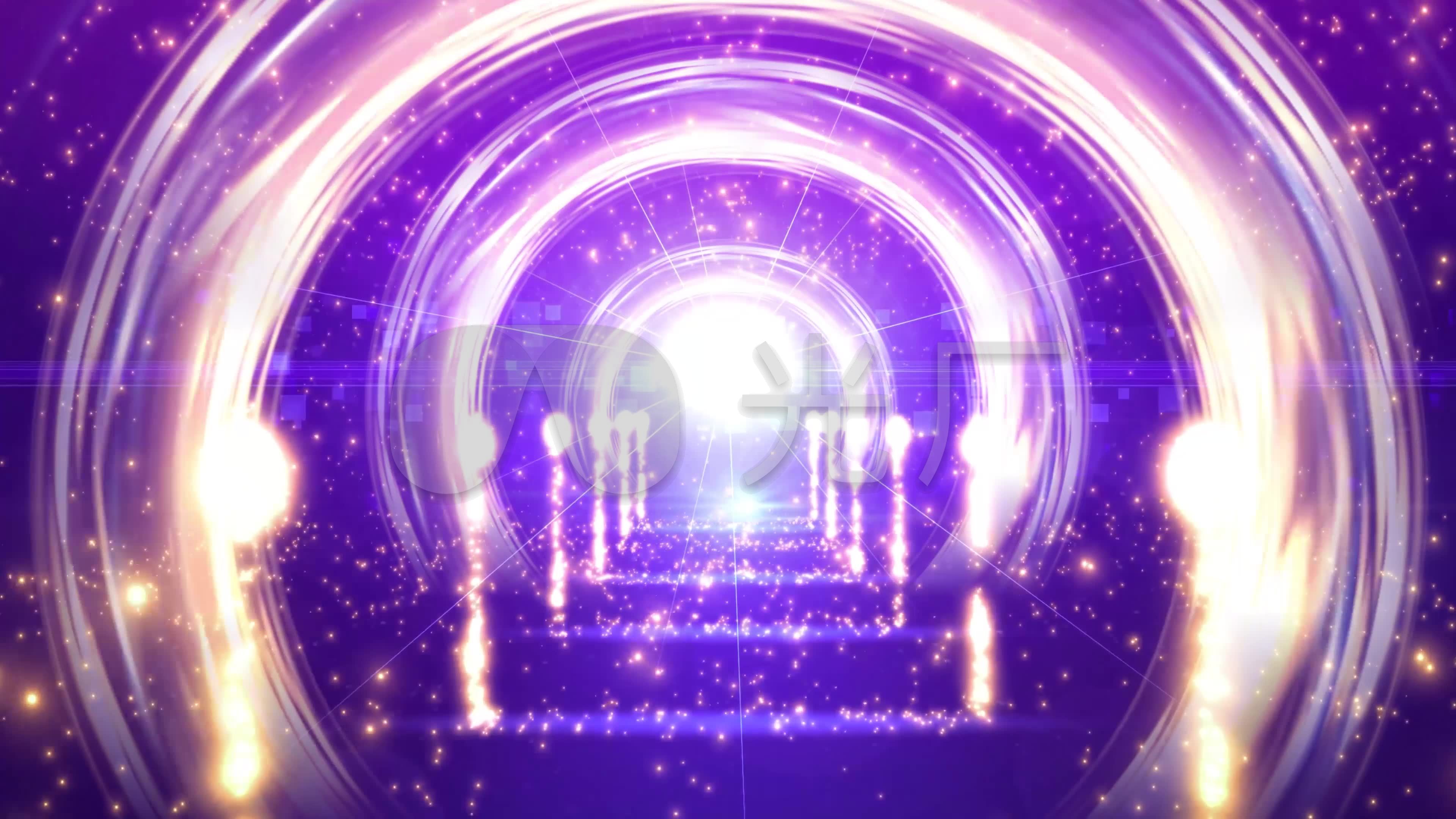 4k婚礼进行曲-粒子星光大道舞台背景_3840x2160_高清