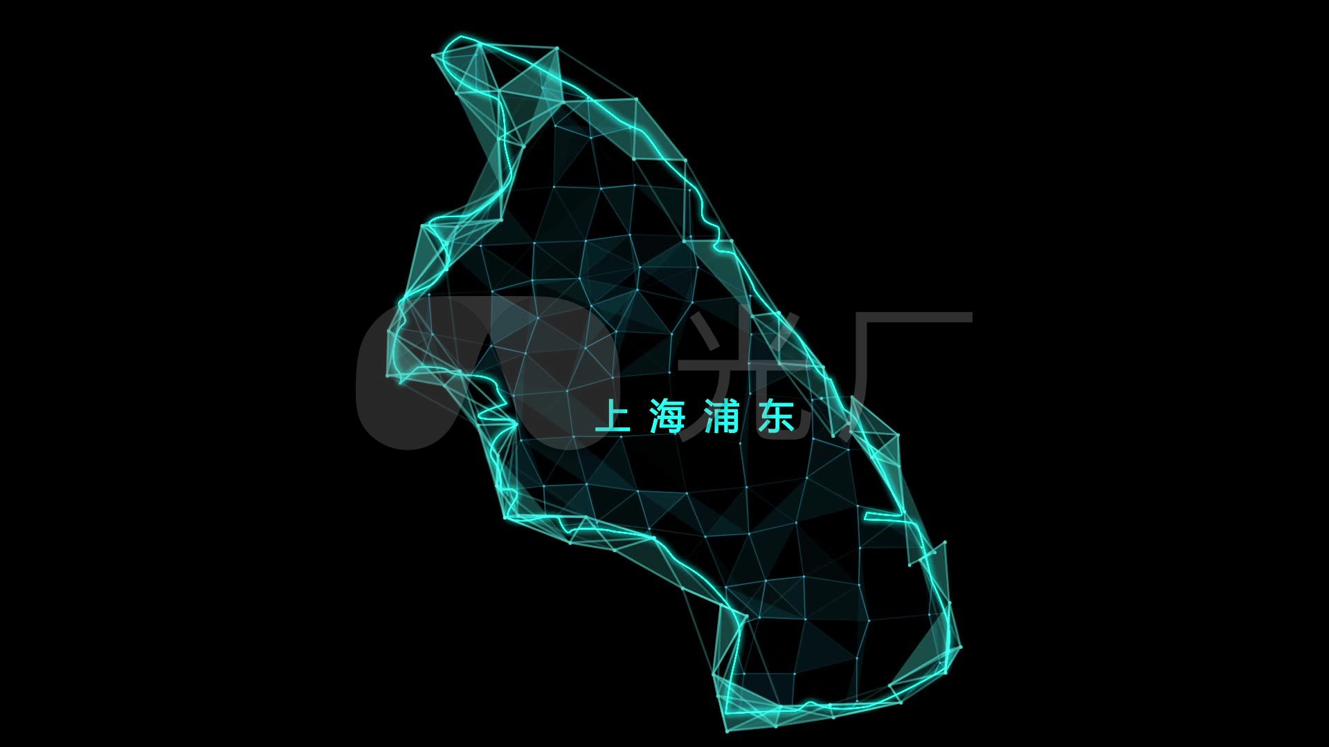 上海浦东地图_1920X1080_高清视频素材下载