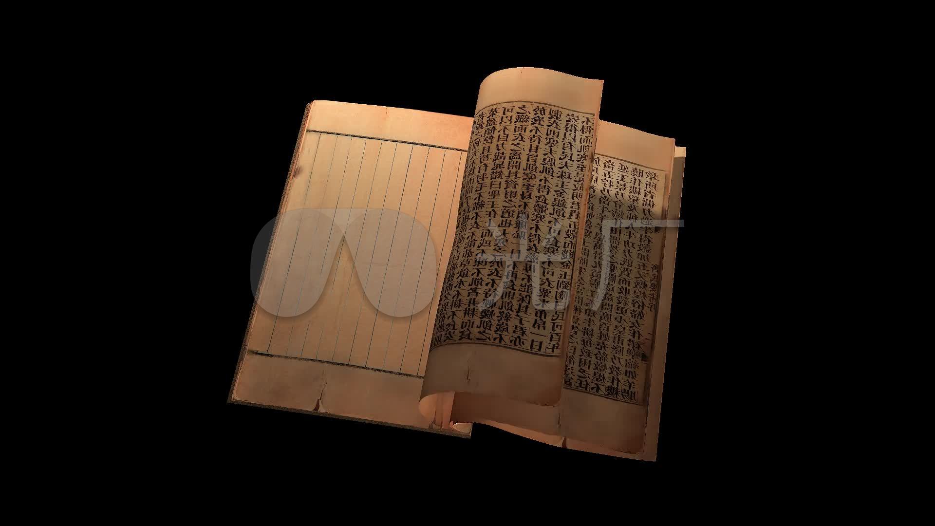 古书翻书ae模板4k(无插件)04_1下载(编号:2831379)_ae
