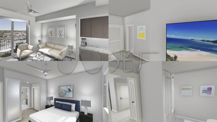 虚拟vr智能家居装修室内设计效果图