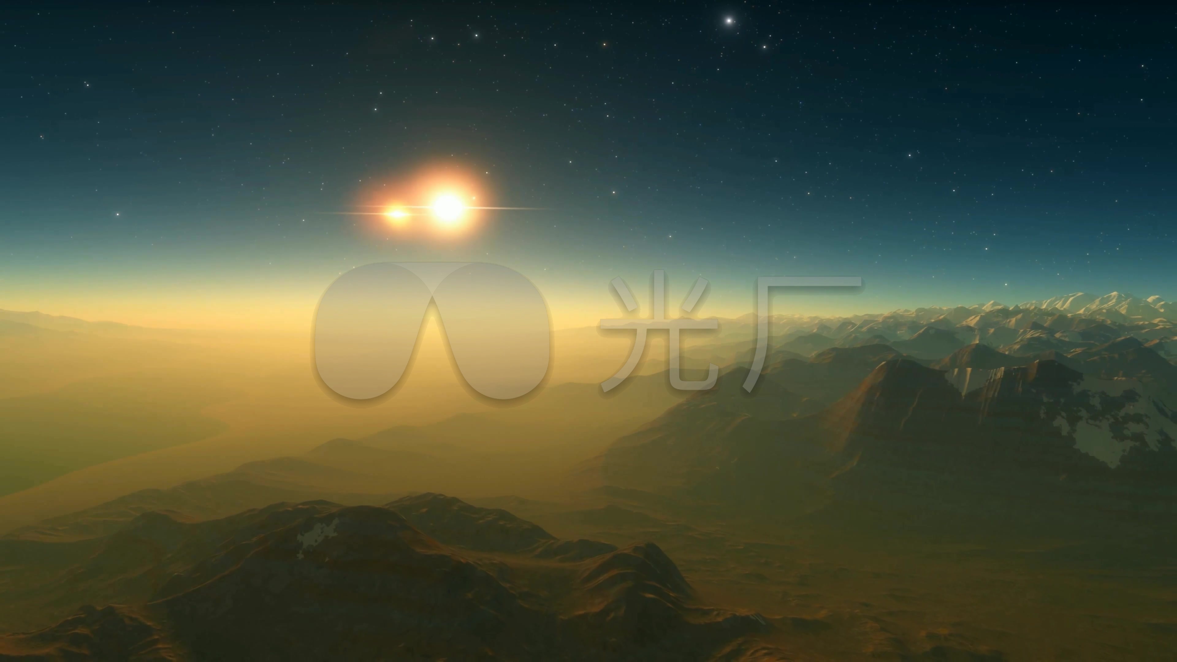 4k洪荒宇宙星空绚丽美景_3840x2160_高清视频素材下载