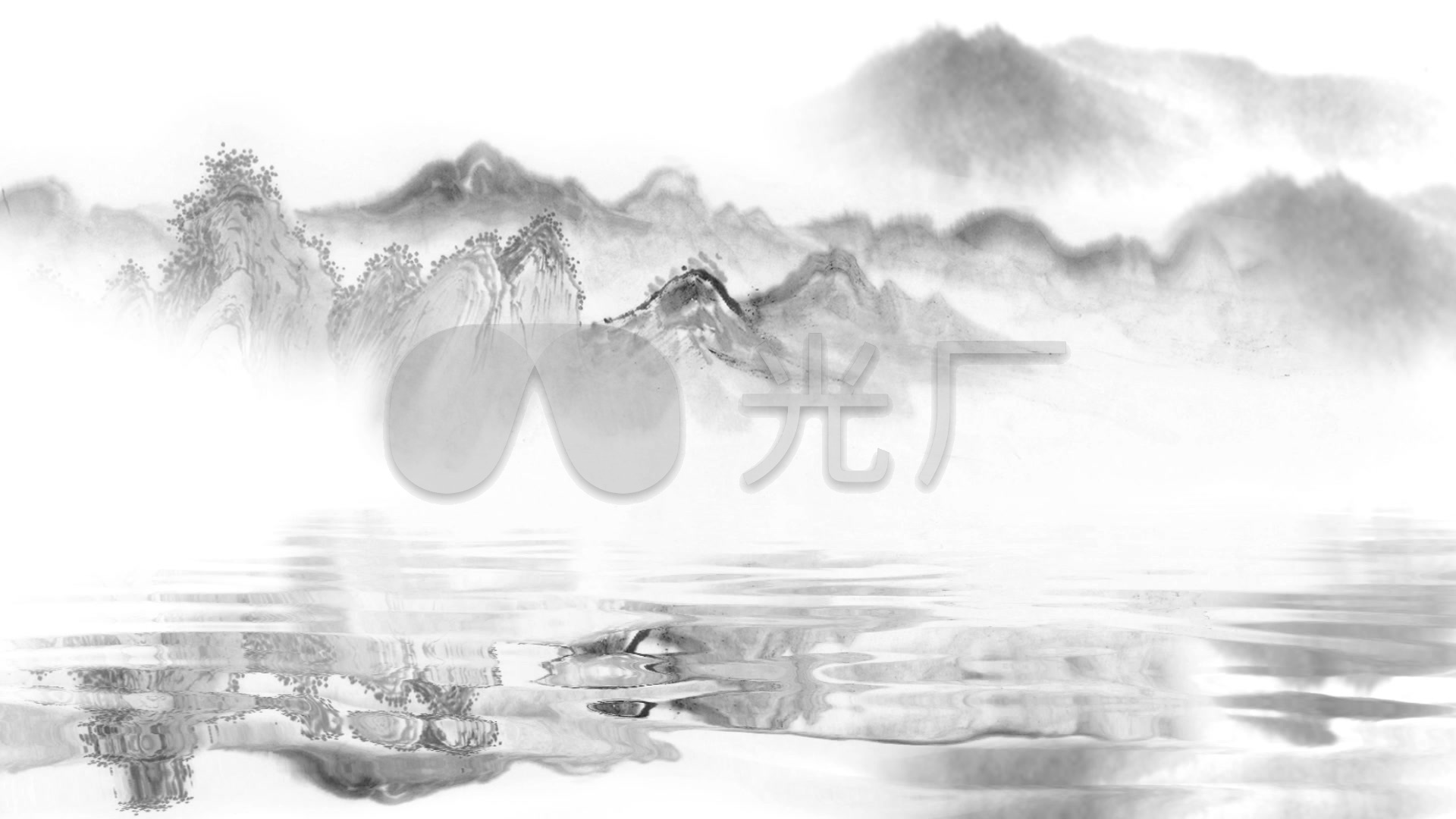 ae国画山水倒影循环工程_ae模板下载(编号:2843107)
