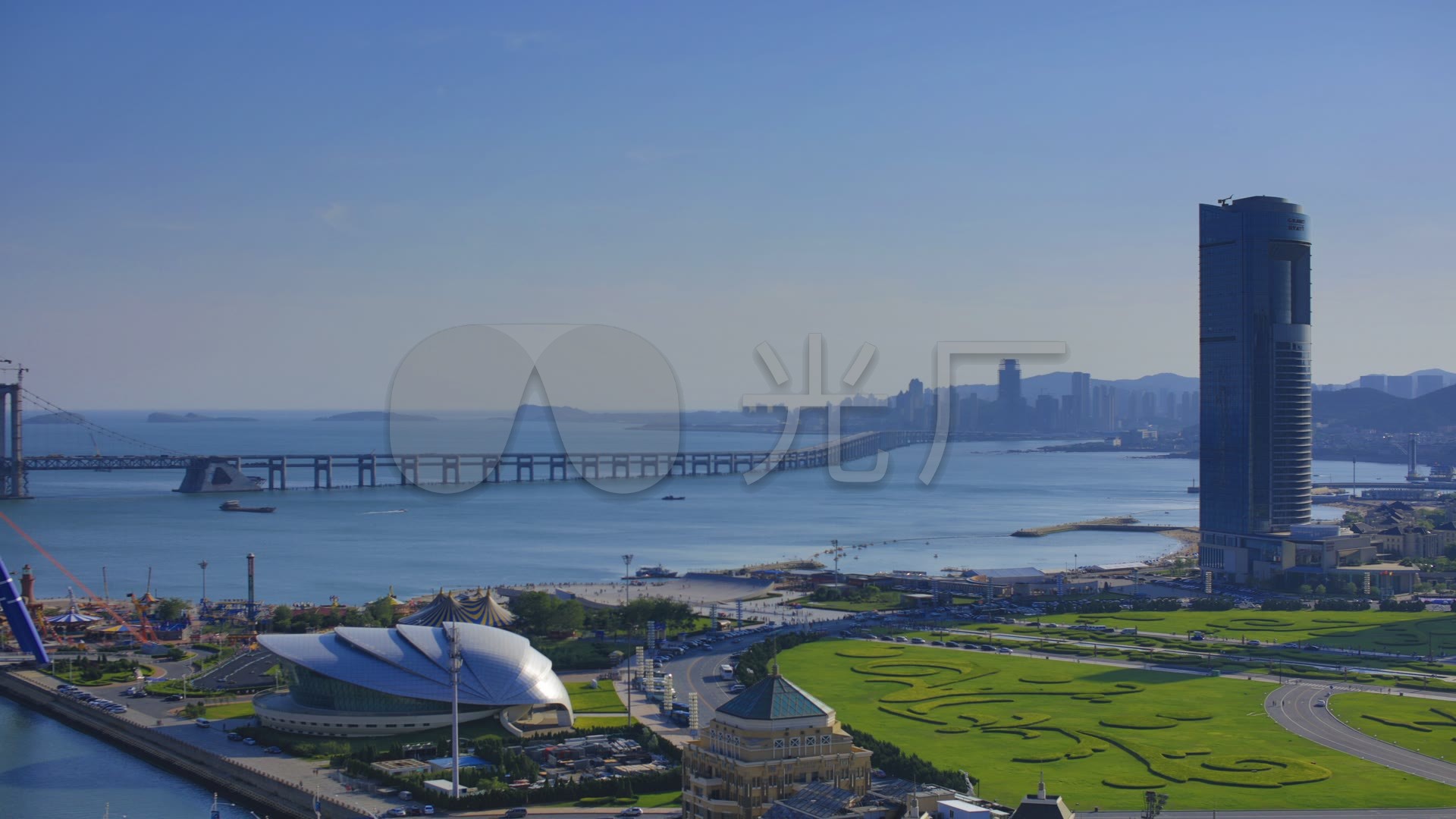 星海湾跨海大桥星海广场
