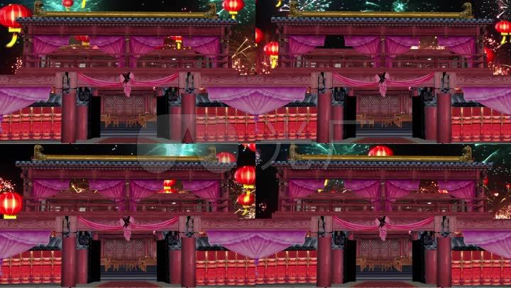 相亲楼古代妓院春楼led背景视频