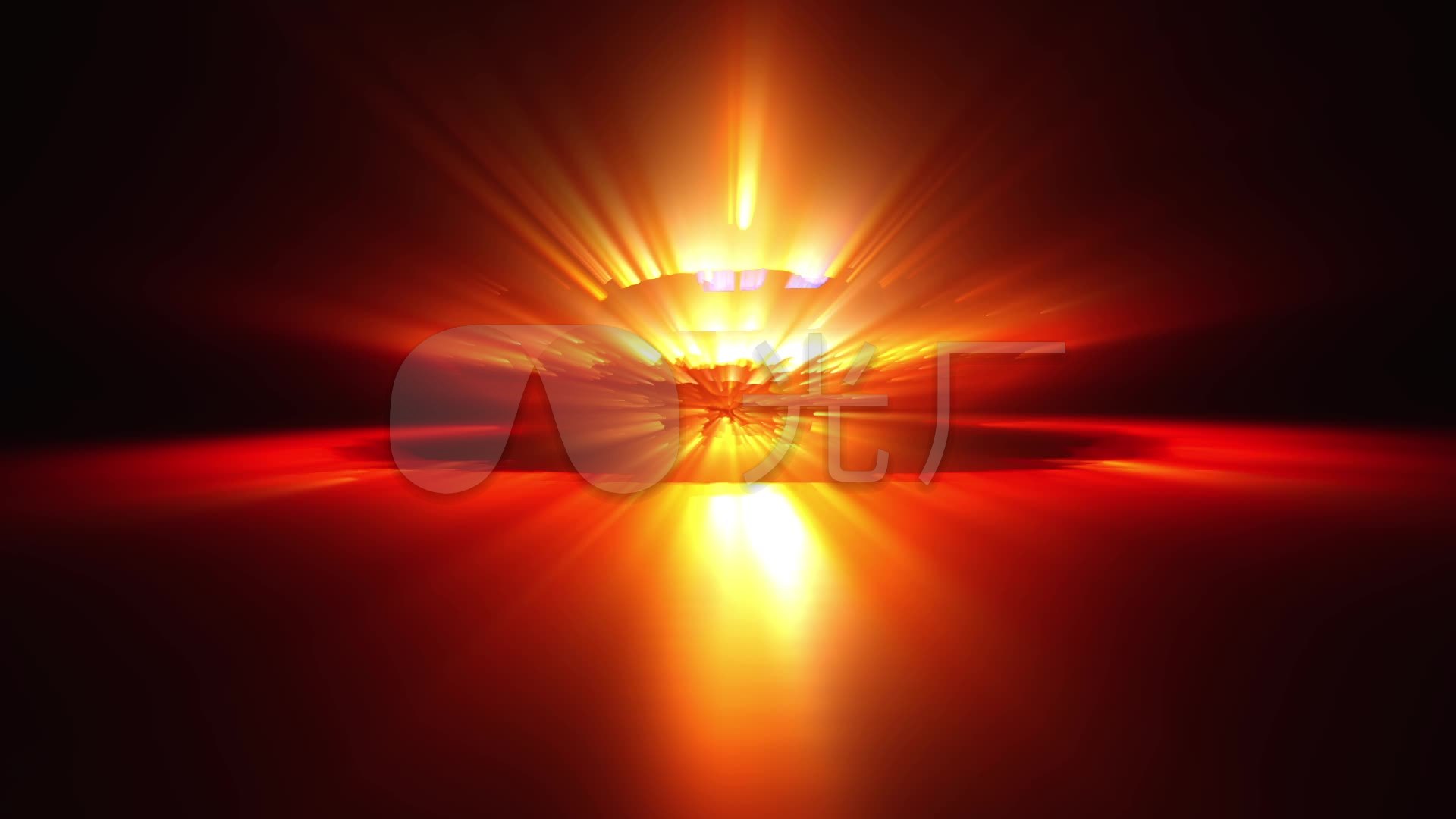 烛光火红蜡烛金色光芒放射光束晚会背景视频_1920x1080_高清视频素材