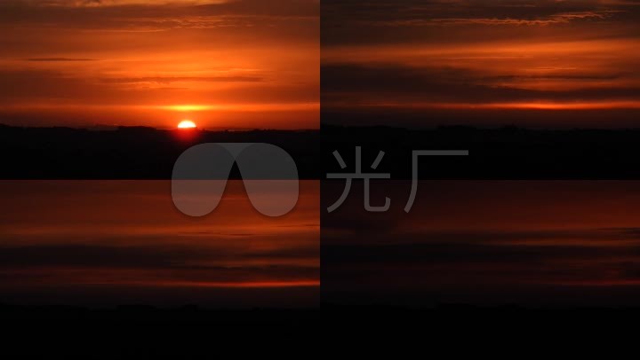 晚霞日落