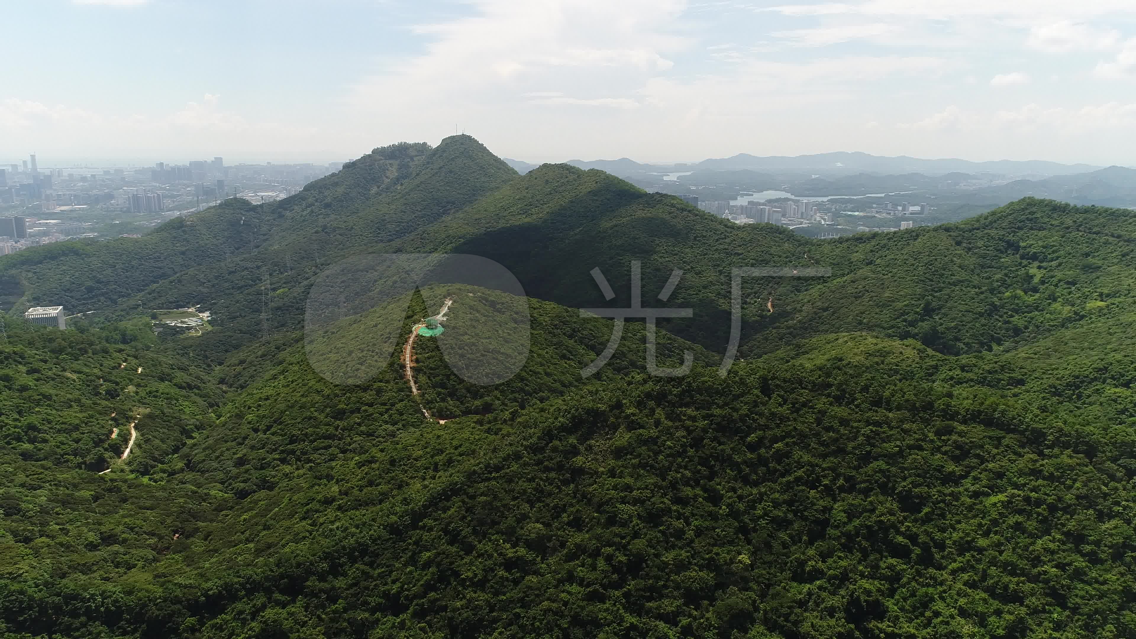 4k航拍风景山森林绿化环保深圳塘朗山_3840x2160_高清