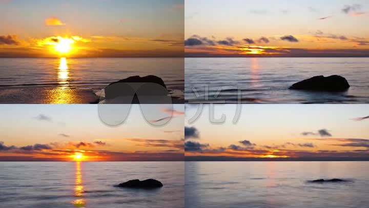 大海日出