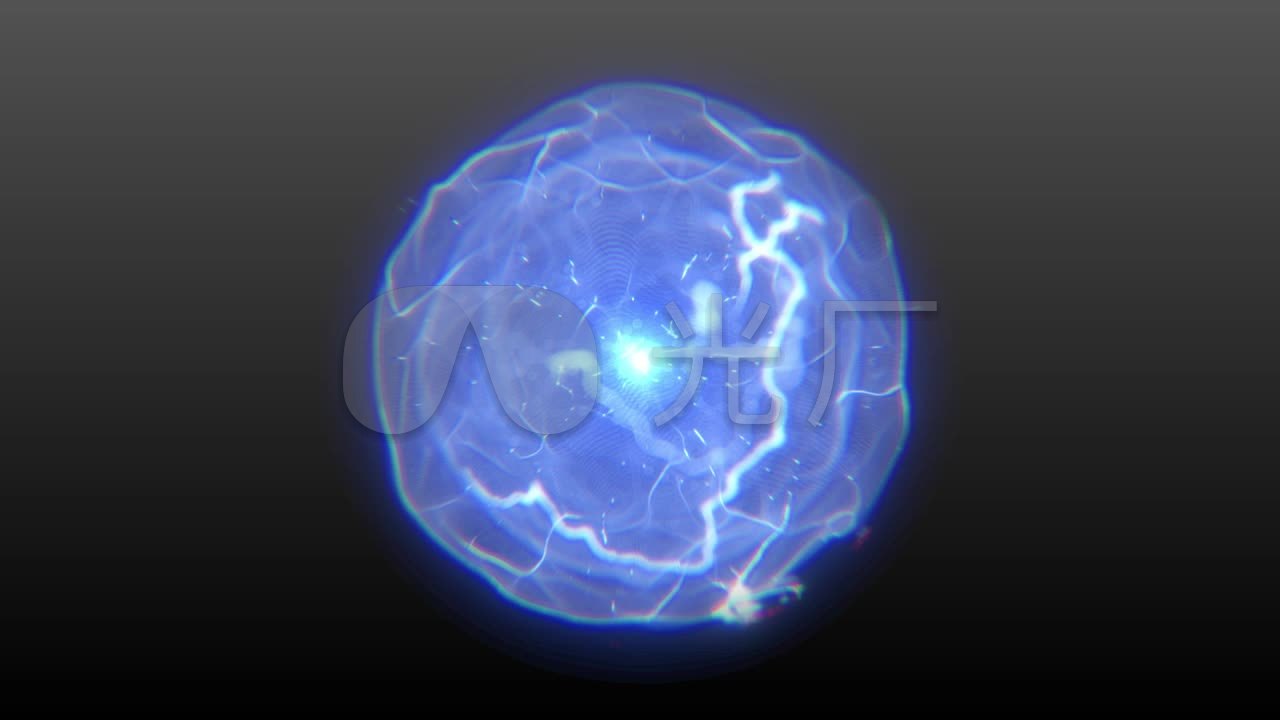 蓝色能量球闪电球魔法球(带通道)_6下载(编号:2860587)_影视包装_vj师