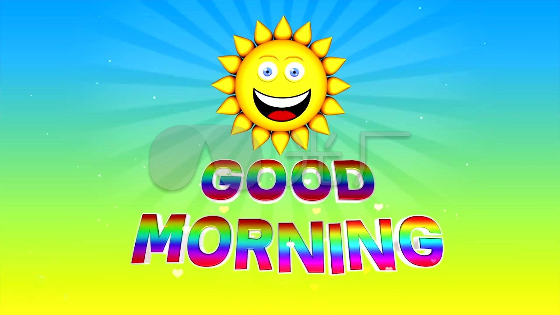 morning图片卡通,afternoon图片卡通 goodmorning早上好卡通动画_1920x1080_高清视频素材