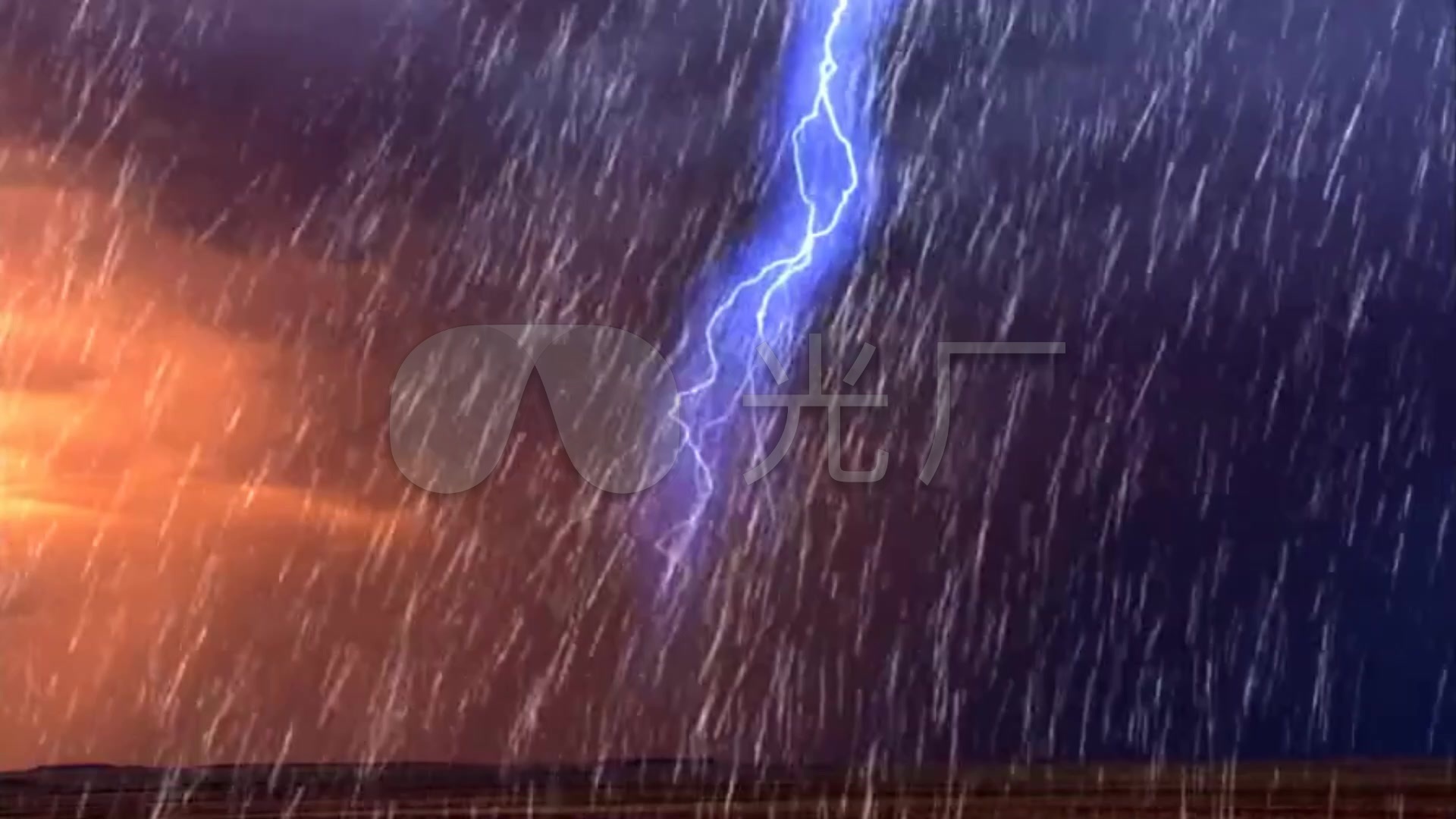 打雷下雨(加强版)_1920x1080_高清视频素材下载(编号