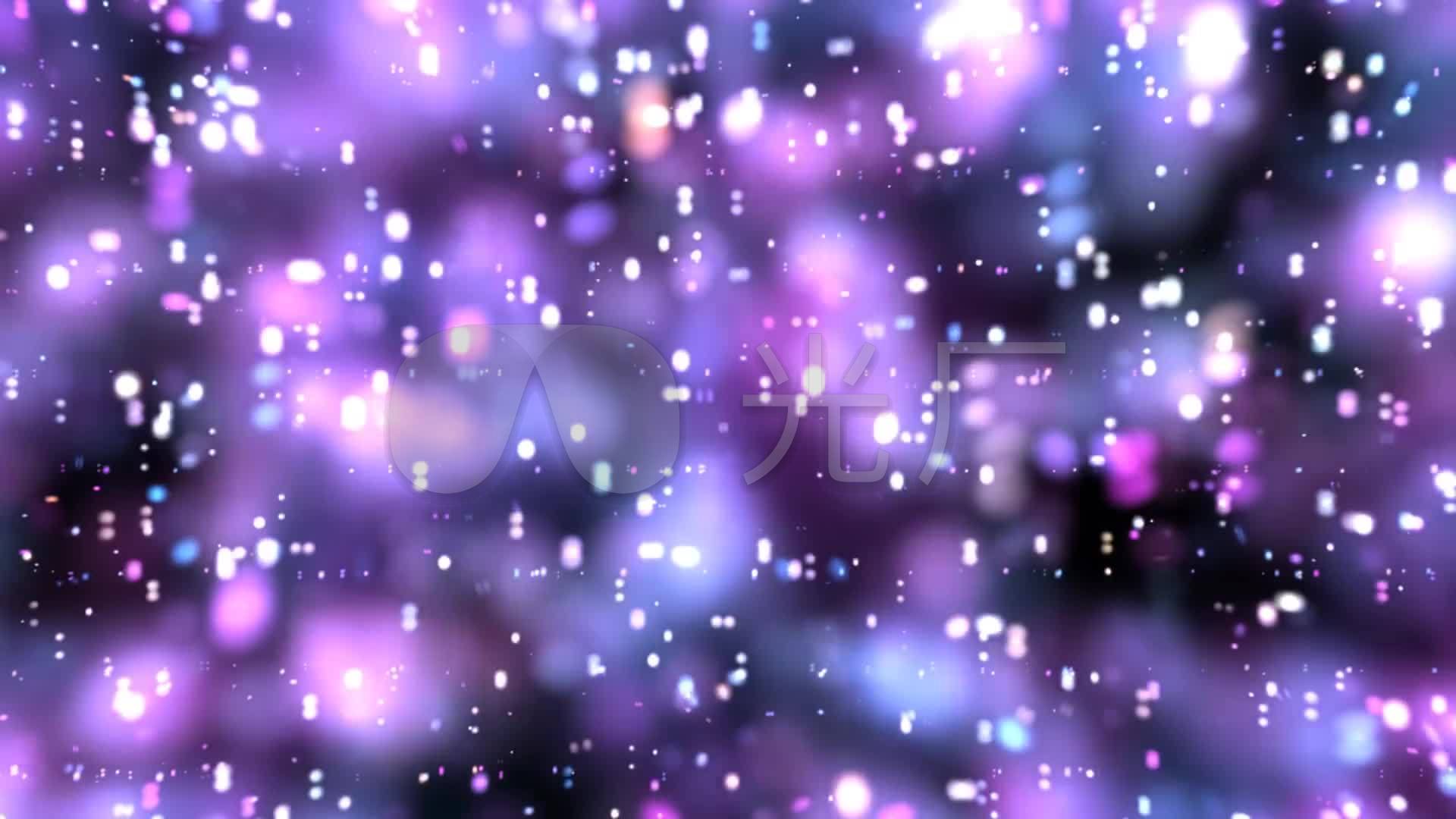 紫色粒子斑点闪烁星空素材