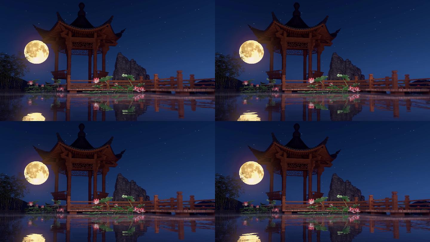 唯美梦幻意境圆月月亮代表我的心