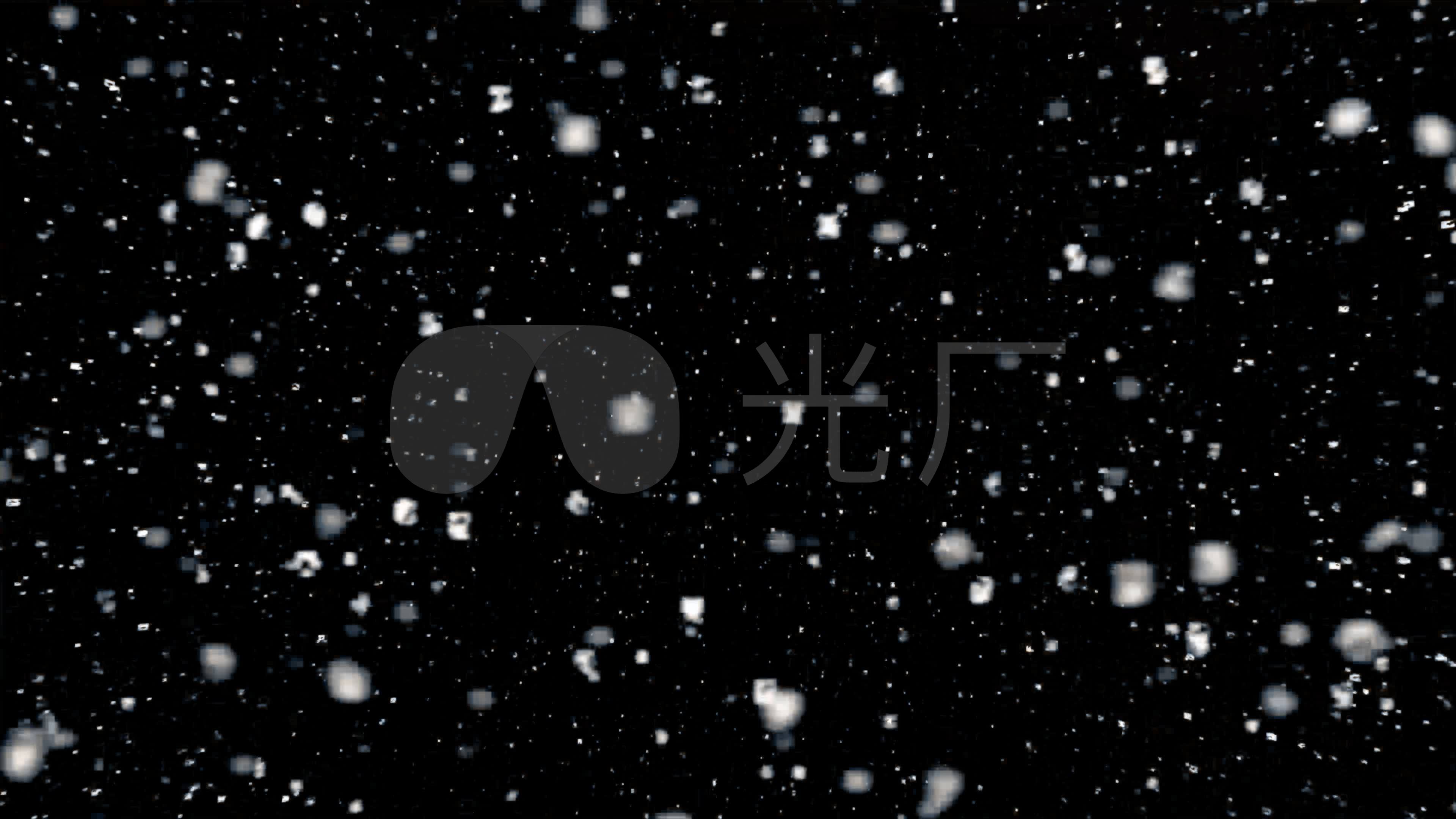雪下雪白雪雪花飘雪大雪暴雪_3840x2160_高清视频素材