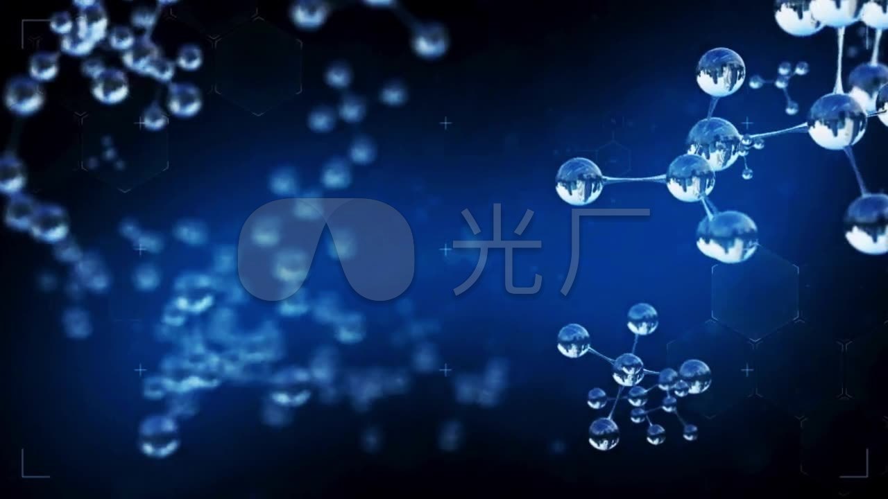 蓝色科技分子dna晶体结构