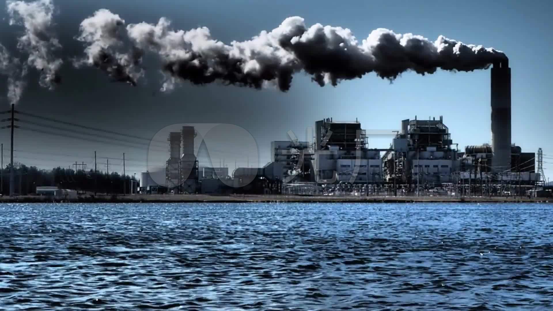 工业排放大气污染_1920X1080_高清视频素材