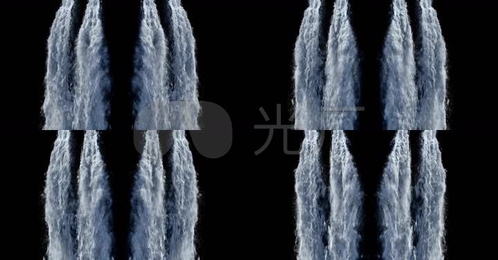瀑布水流