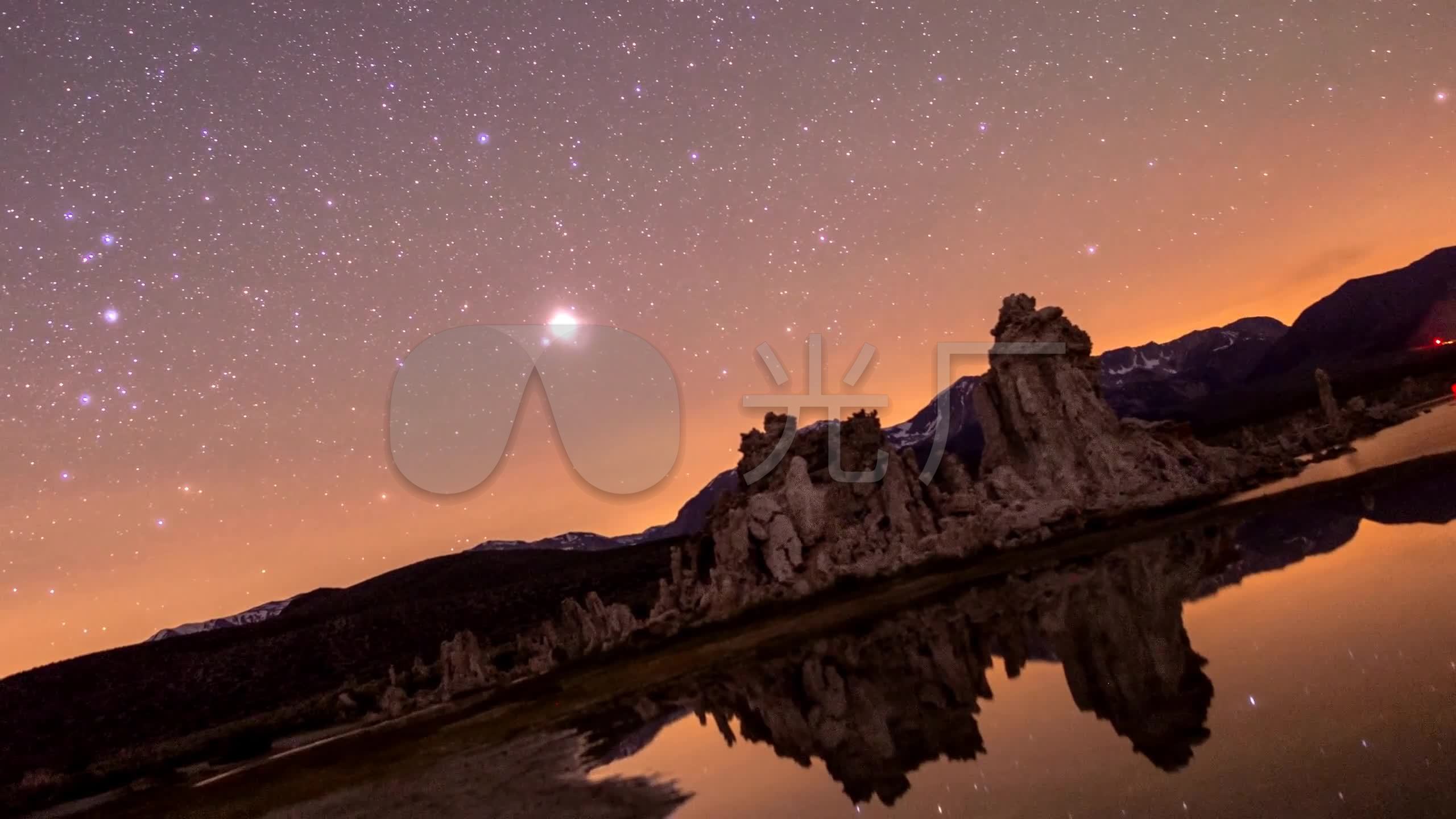 宇宙星空星星月亮唯美_2560x1440_高清视频素材下载(编号:2887752)