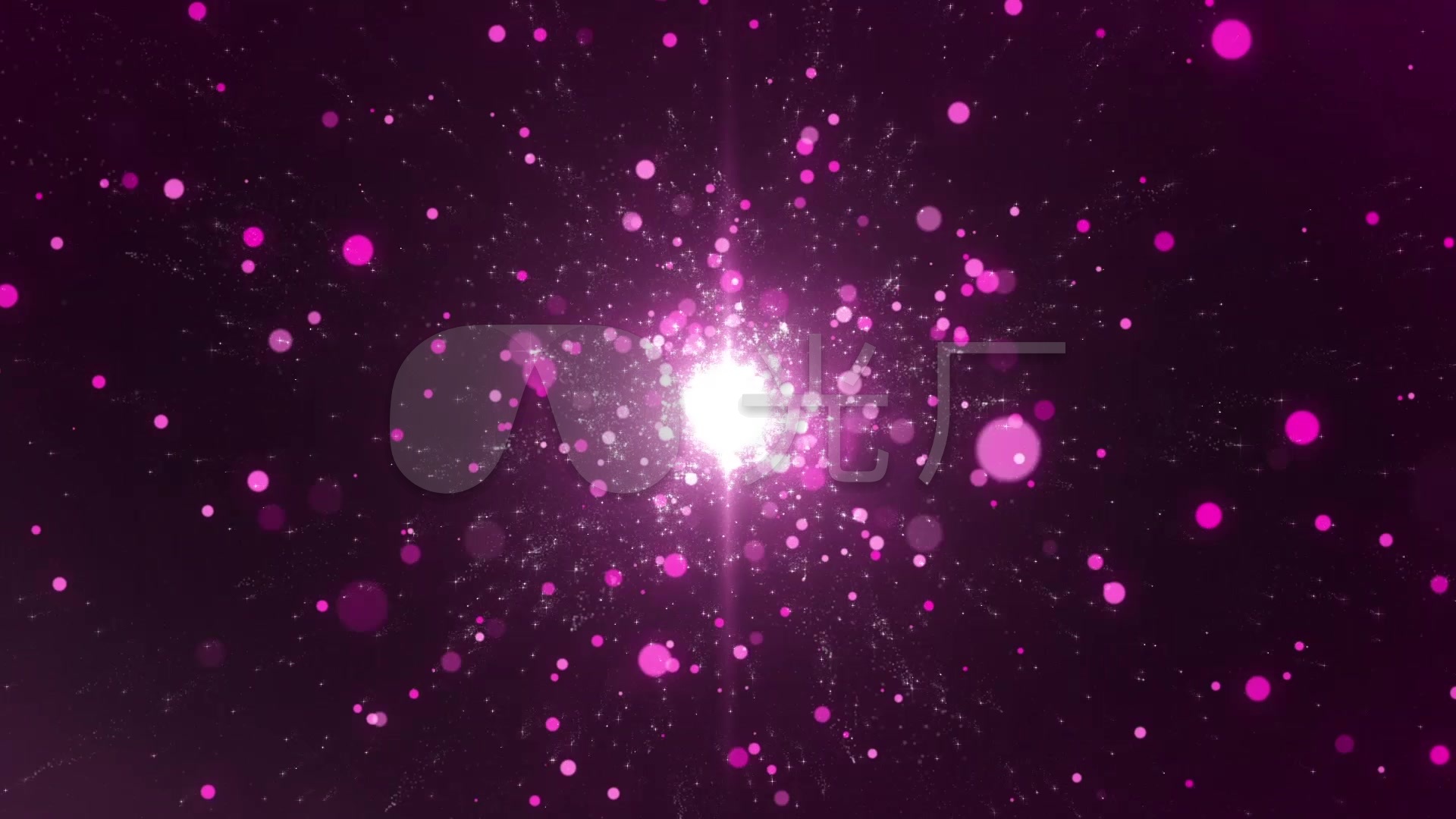 梦幻粉色粒子星空背景循环