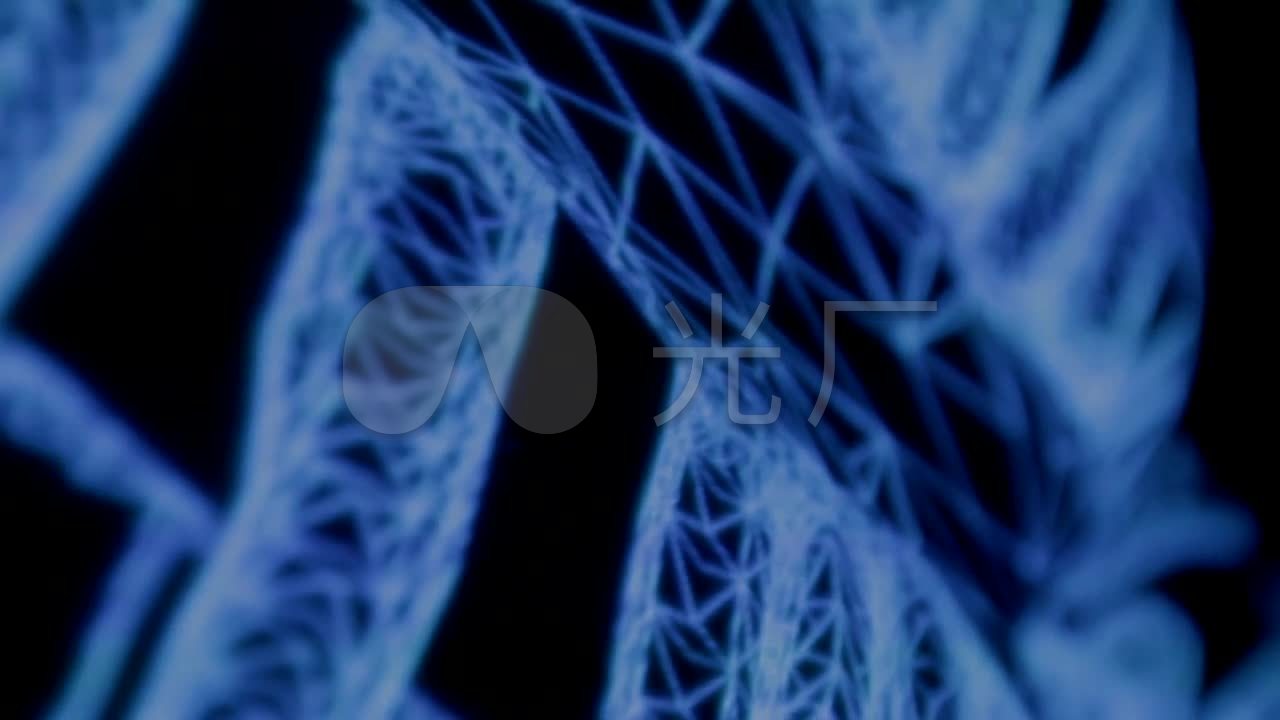 医疗3d人体神经脉络运动视频_1280x720_高清视频素材