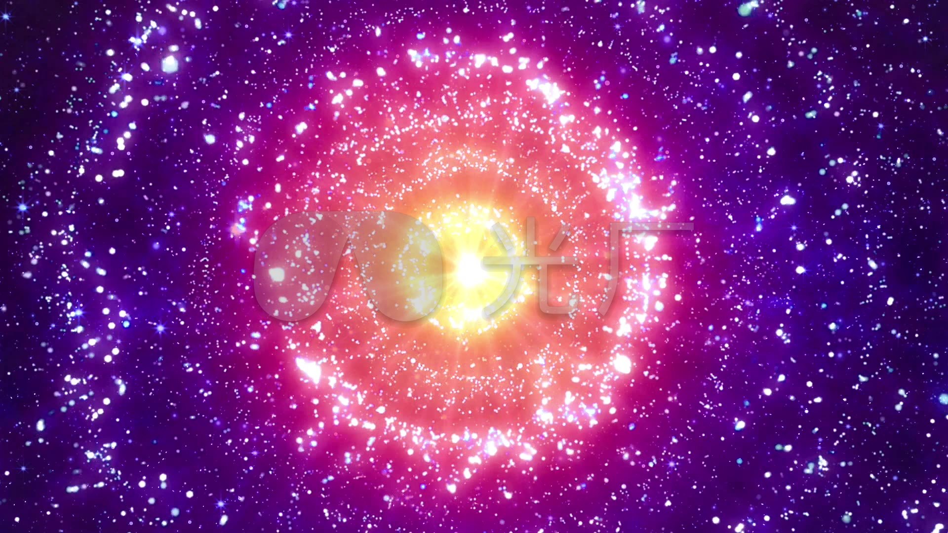唯美梦幻彩色星云星空粒子光斑_1920x1080_高清视频素材下载(编号