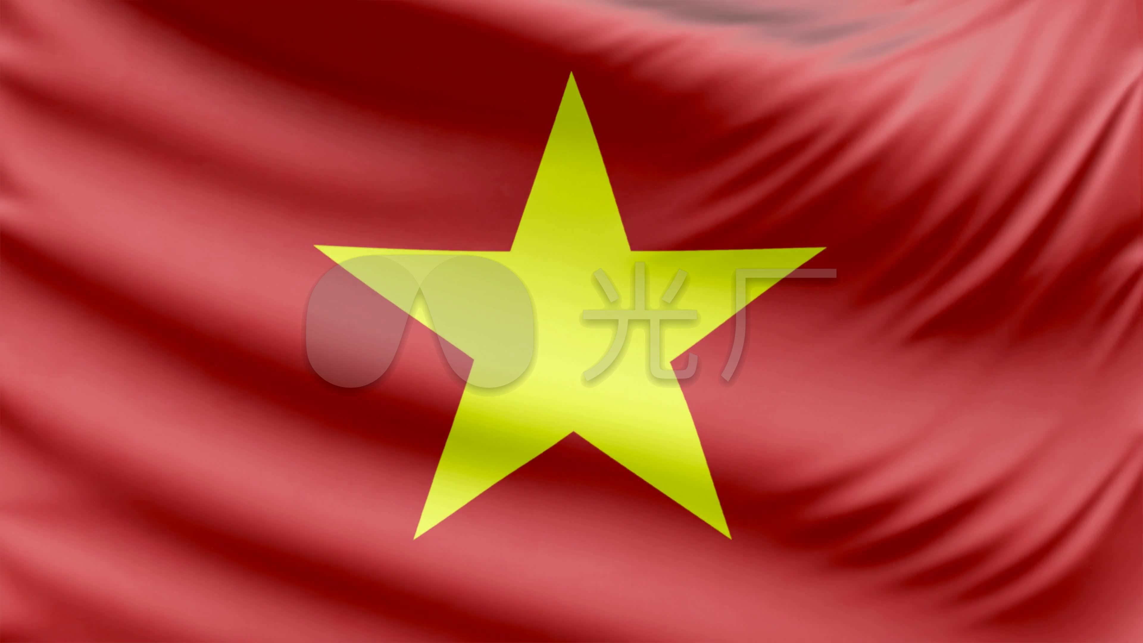 越南国旗三维国旗