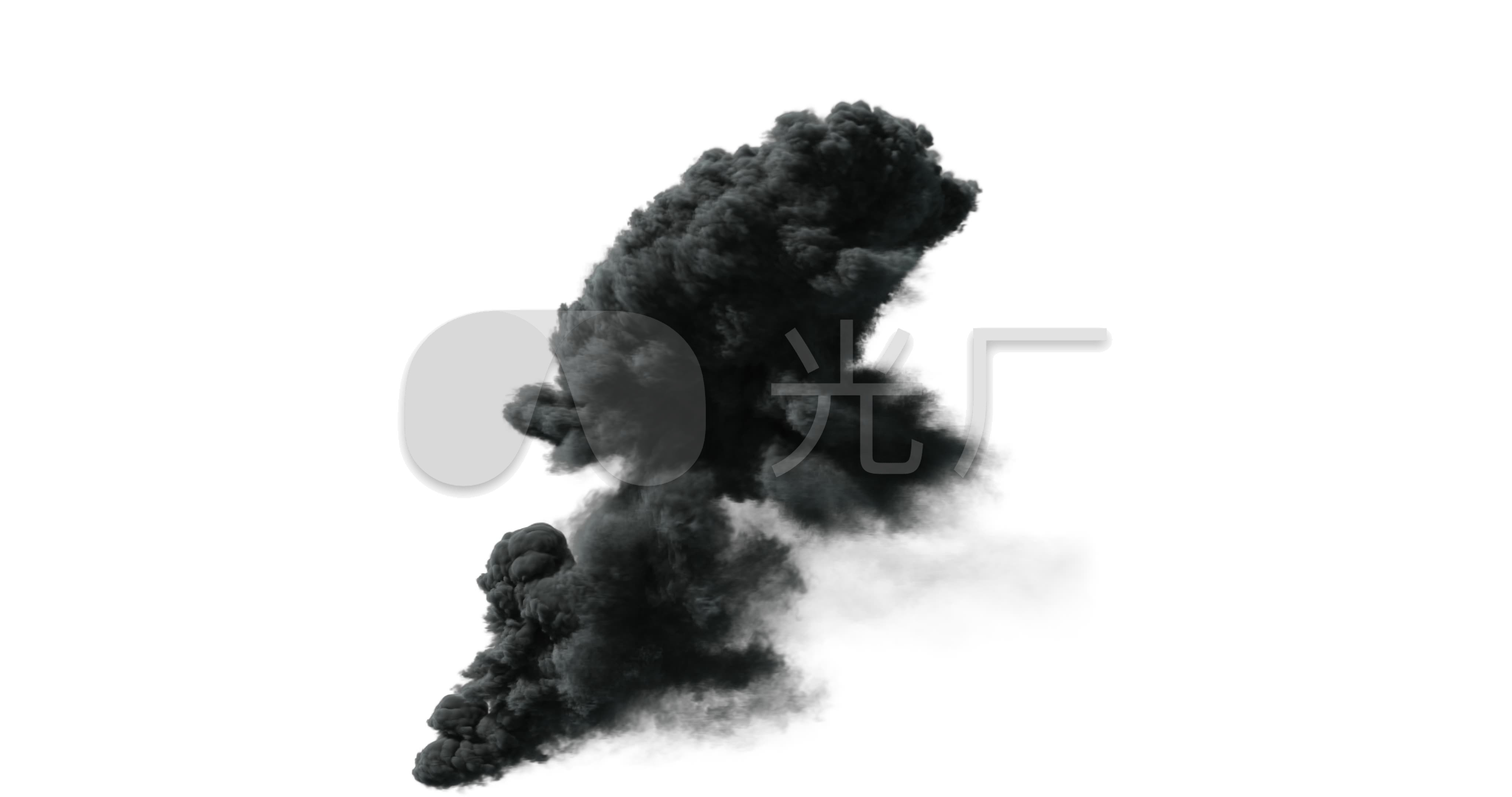 黑烟浓烟滚滚浓烟烟雾硝烟爆炸_4096x2160_高清视频