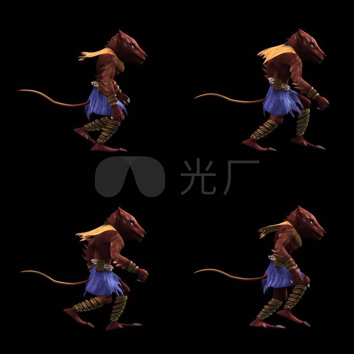 怪物-鬼怪-鼠怪前进(带通道)