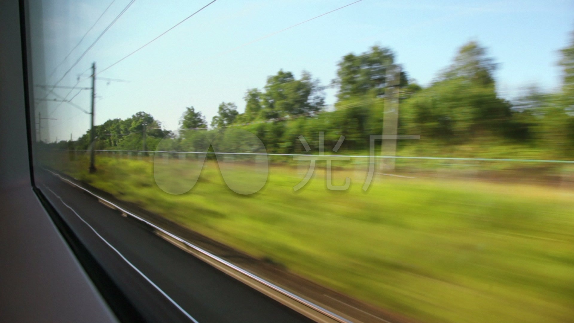 高铁动车窗户窗口城市_1920x1080_高清视频素材下载