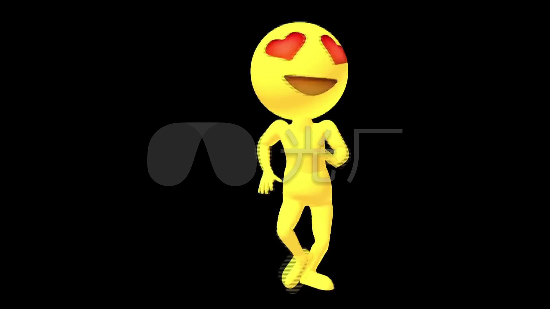 3d卡通小人动漫表情包4k带通道